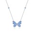 Blue Bow Necklace